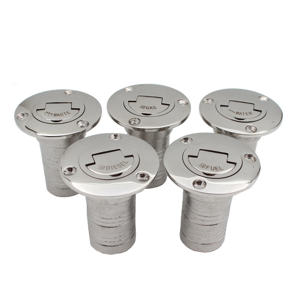 

1-1/2" （38mm） Fuel Filler Water Filler Gas Fuel Diesel Water Waste Deck 316 Stainless Steel Hardware Suitable for Ship Caravans
