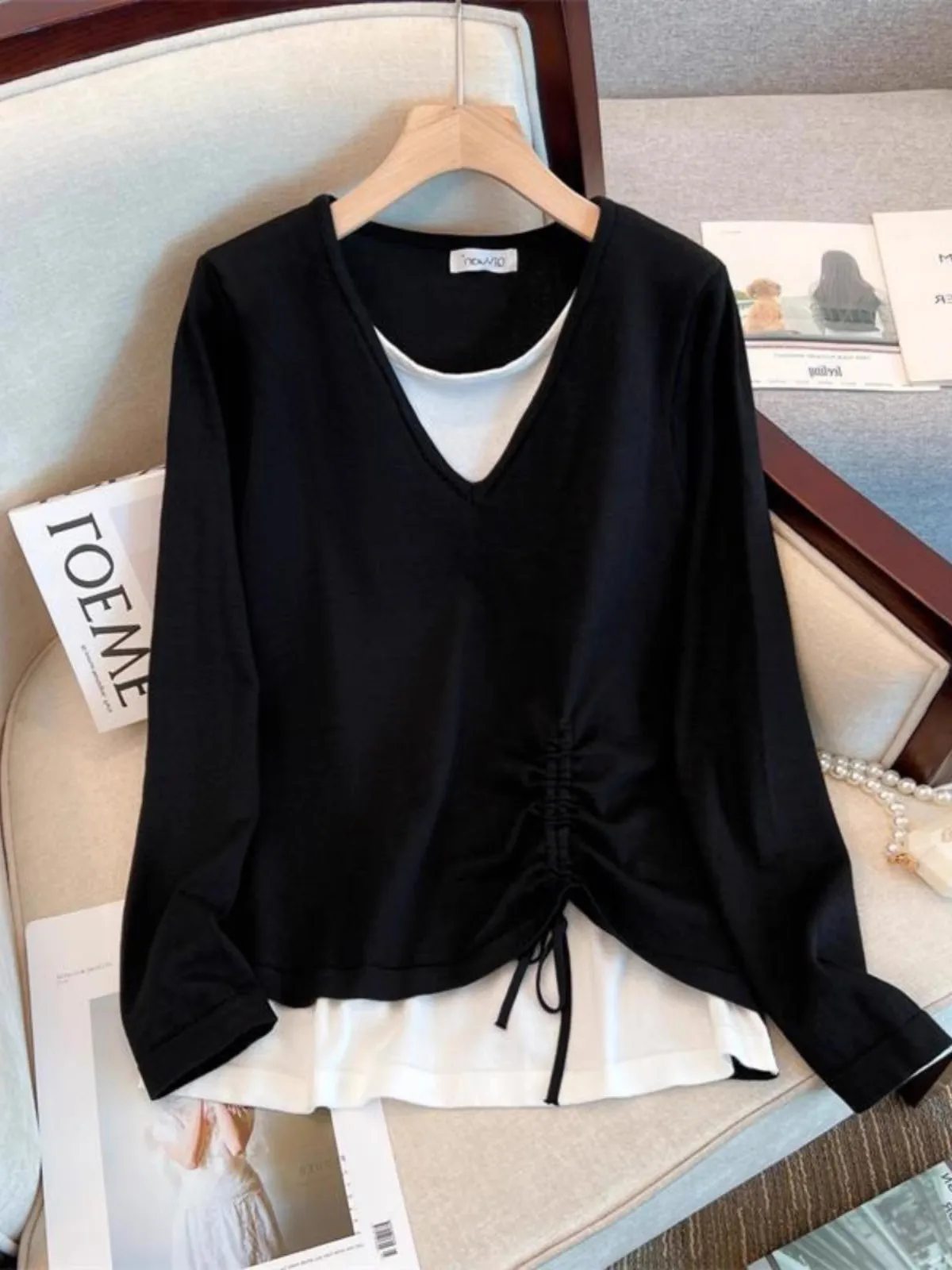 Женская футболка с длинным рукавом