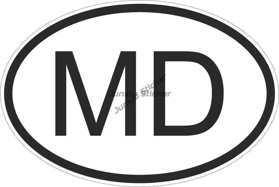 

Молдавский герб оружия, наклейка, Овальный флаг, виниловый код страны MD, молдовта