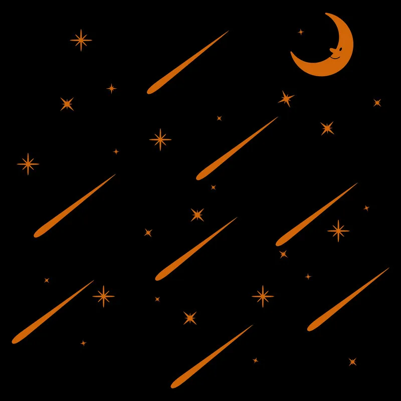 Светящиеся наклейки Moon Stars для детской комнаты