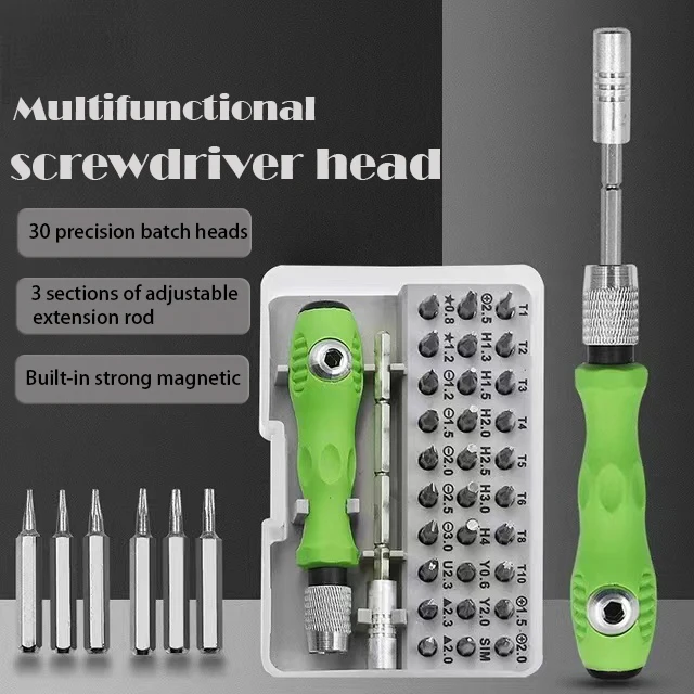 

Multifunction Precision Magnetic Phone Mobile Computer Electronic Maintenance Screw Repair Hand Tools 32 In 1 Screwdriver Set