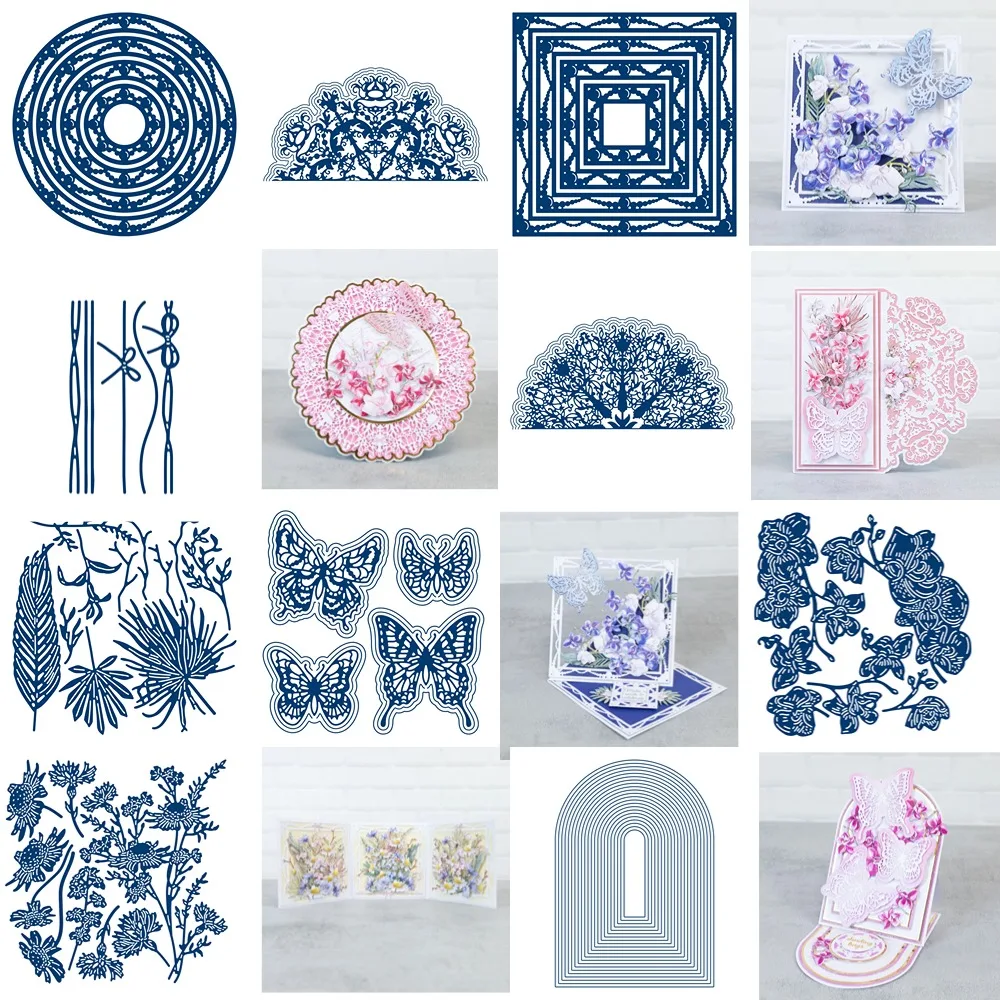 Металлический режущий каркас Шантильи лунные балки шаблоны для рукоделия