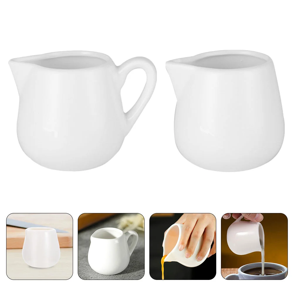 

Pitchergravy Jug Ceramic Mini Salad Dressing Pot Drink Cups Multipurpose Dispenser Sauce Pouring Dripper Coffee Pourer Boat