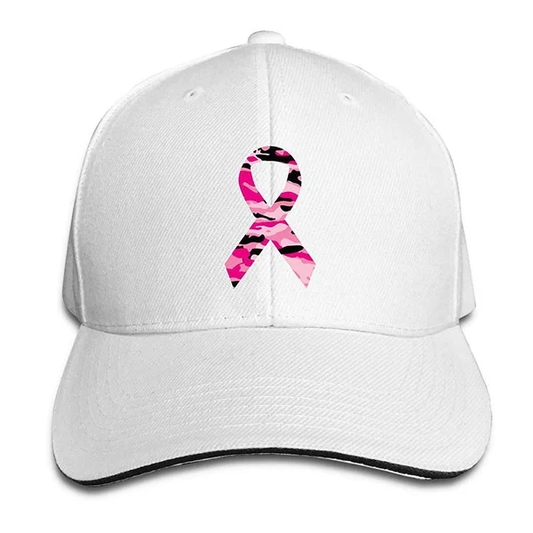 

Adult Baseball Caps Carmouflage Pink Ribbon Custom Adjustable Sandwich Cap Casquette Hats