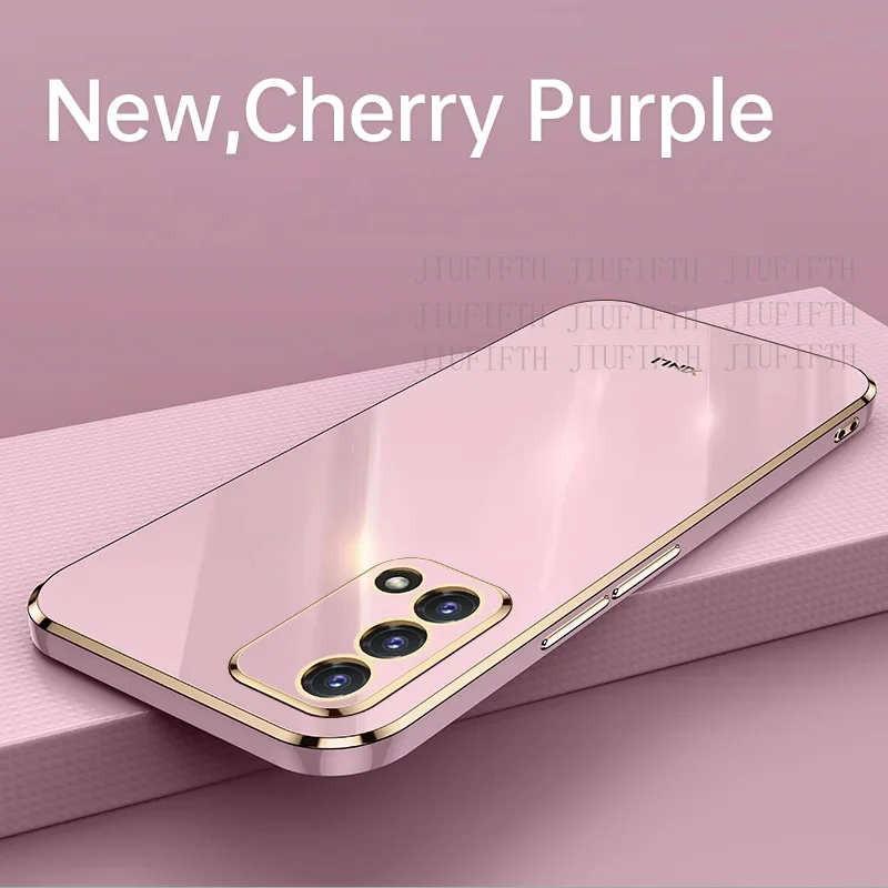 Чехол для Oppo A74 4G Oppa F19 однотонный с прямым краем 6d противоударный мягкий из ТПУ