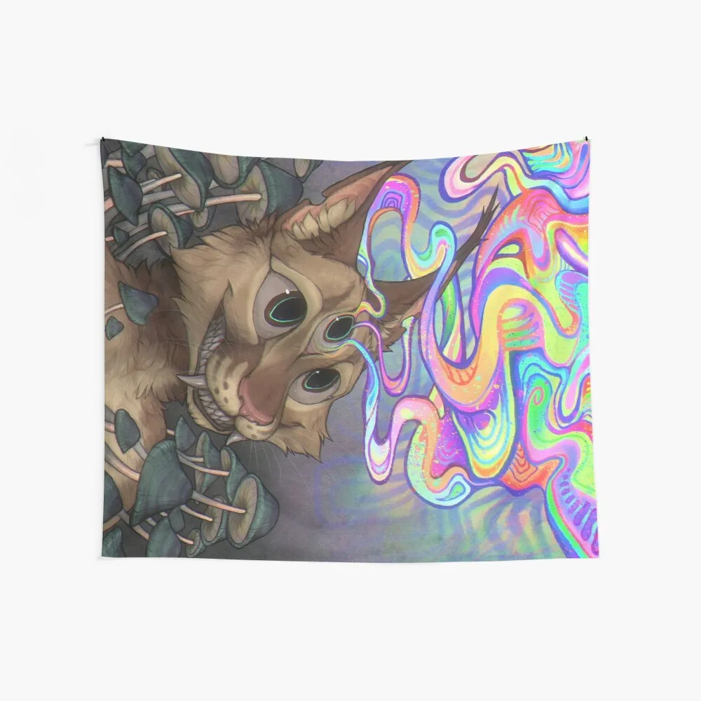 

Meowshroom Custom Decoration Home Halloween Decoration Occult Wall Cloth Tapestries