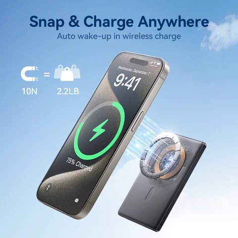 Портативный внешний аккумулятор Joyroom, 5000 мАч, 20 Вт, 9 мм