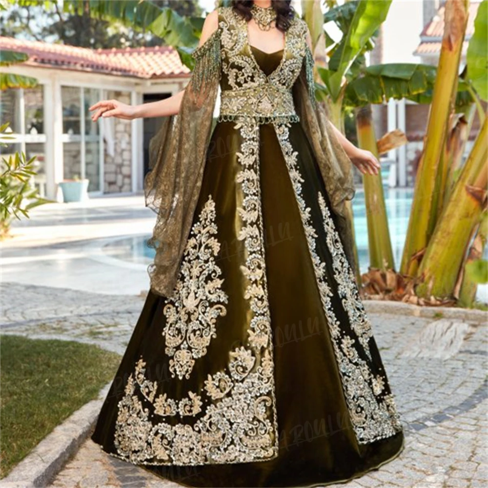 Рисунок 4 - Изысканное ТРАПЕЦИЕВИДНОЕ вечернее платье Caftan