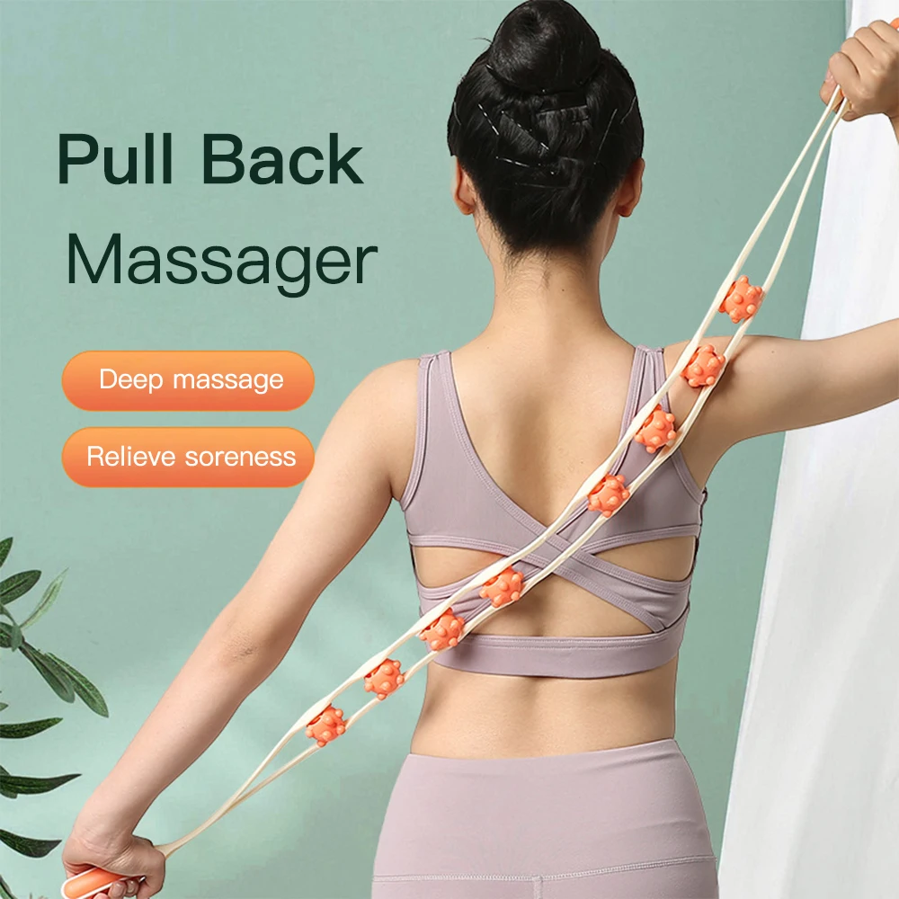 Body Massage Roller Fitness Trigger Point Relax Dorsum Acupuncture Back Massager Leg Cellulite Massager for Body Back Scratcher