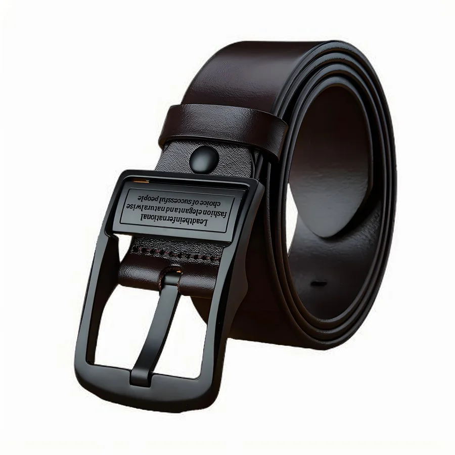 Новый кожаный мужской ремень модный металлический сплав с пряжкой для взрослых