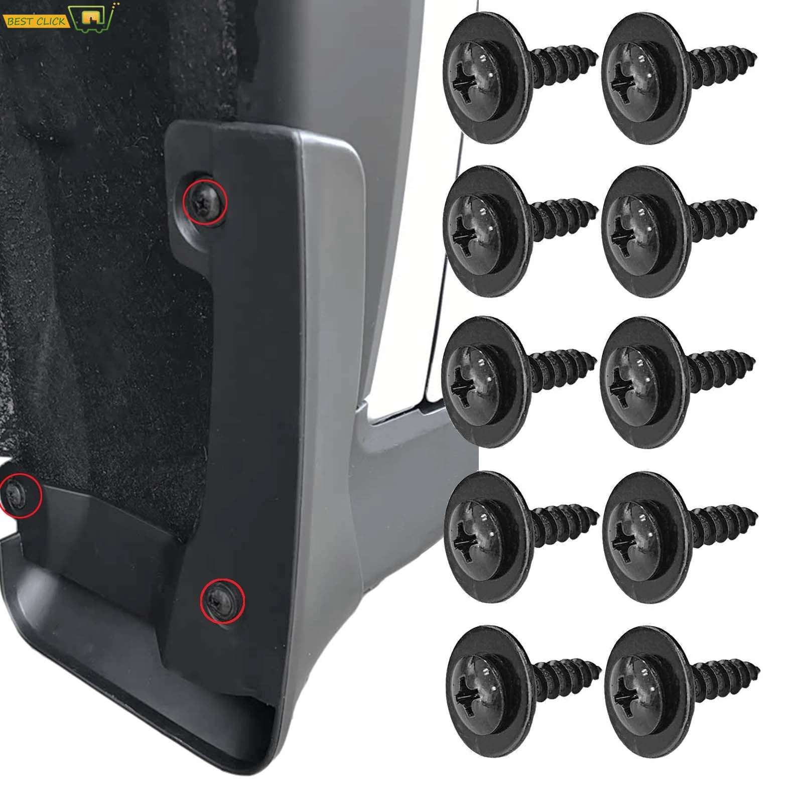 

10 шт., подкладка колесной арки, брызговик, подкладка крыла, саморезы для Honda 1999-2019 90114-SE0-000