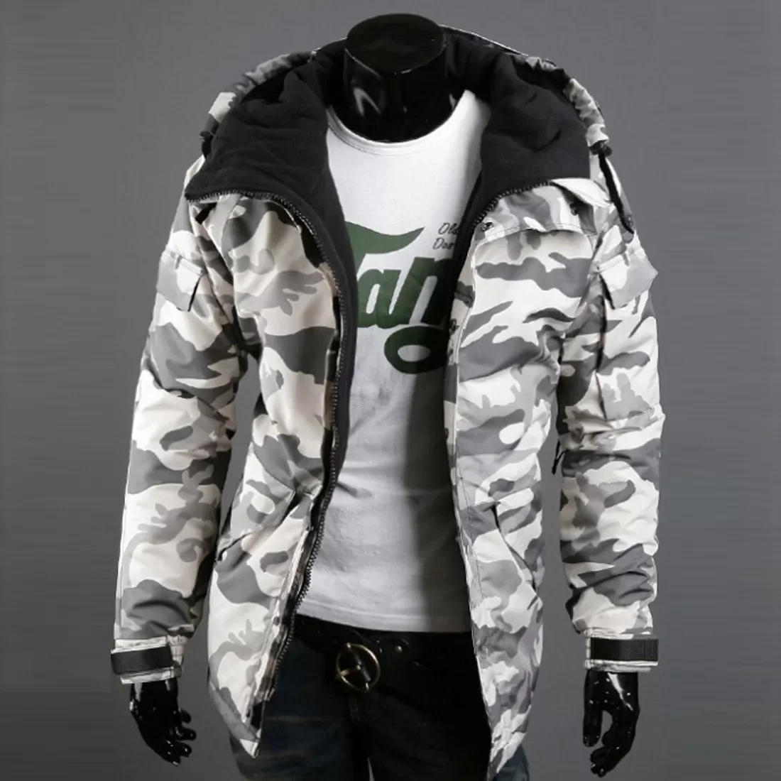 Hunt Clothes Camouflage  Military Jacket Men's Winter Parkas Outdoor Shell Tactical Jacket Men Windbreaker Fleece Coat