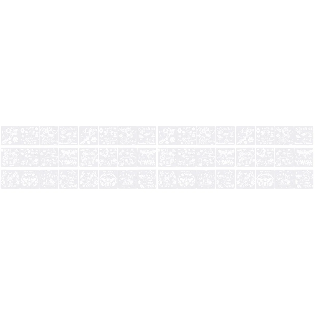 

DIY Bee Templates Reusable Decorative Teenager Stencils Convenient Daily Portable Supplies Kids