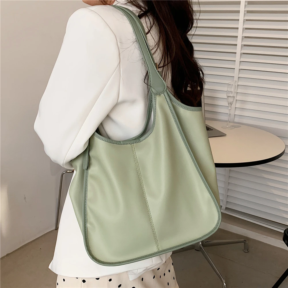 

Trendy Causal Hobo Soft Shoulder Bags For Women Brand Designer Simple Large Capacity Composite Ladies Handbags Summer 2022