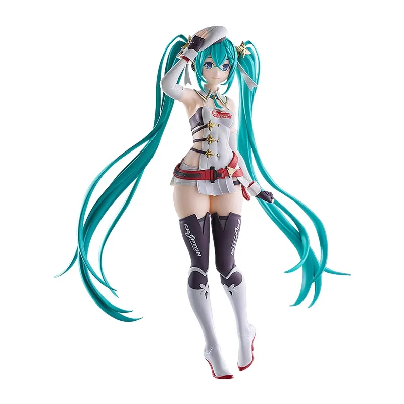 Фото В наличии оригинальная GSR GSC POP UP PARADE Hatsune Miku RACING MIKU 2023Ver 17 см анимационная модель персонажа игрушки подарки №1