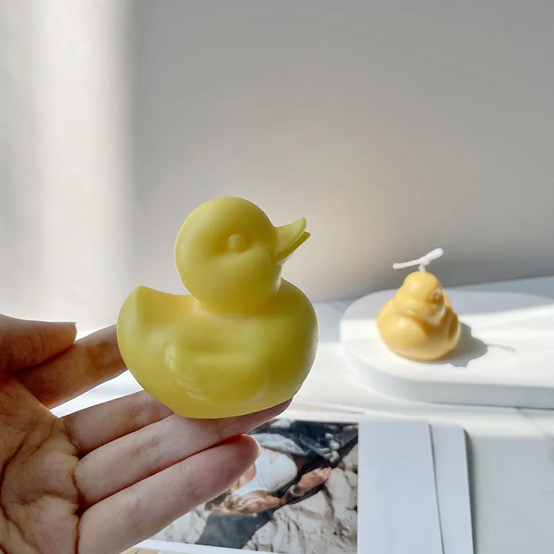 

DIY Handmade Candle Mould Duck Crystal Epoxy Resin Mold 3D Cute Duck Silicone Cake Decorating Mold Ice Cream Mold Hand Soap Mold