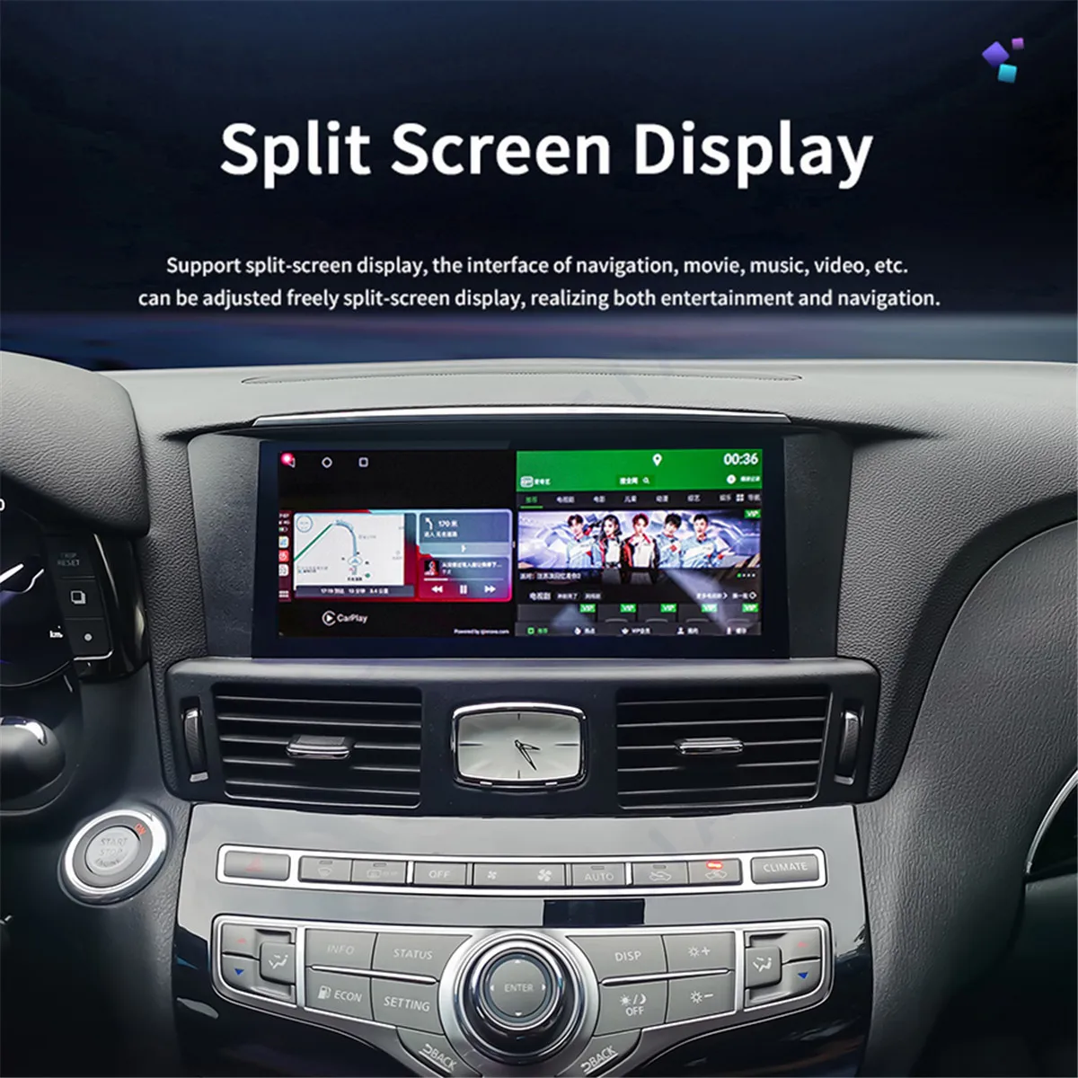 Автомагнитола для Infiniti Q70 Q70L M25 M35 M37 M56 2013-2018 Android 12 0
