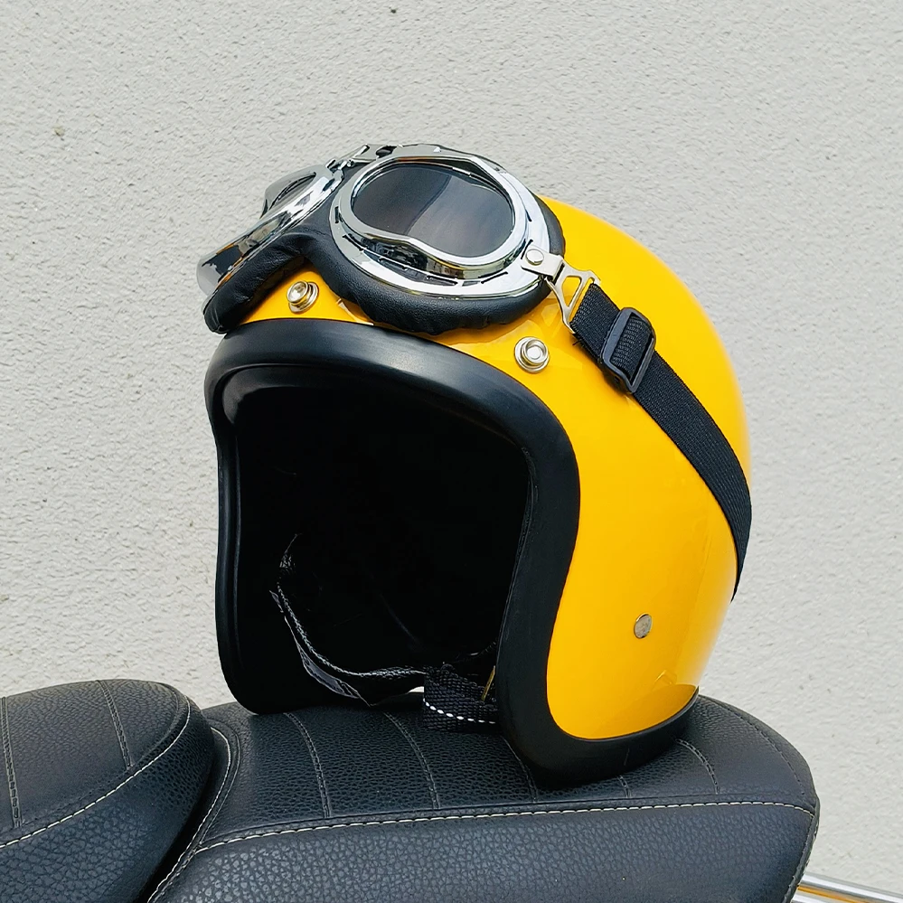 TT &amp CO стекловолоконный корпус анфас винтажный мотоциклетный шлем с солнечными