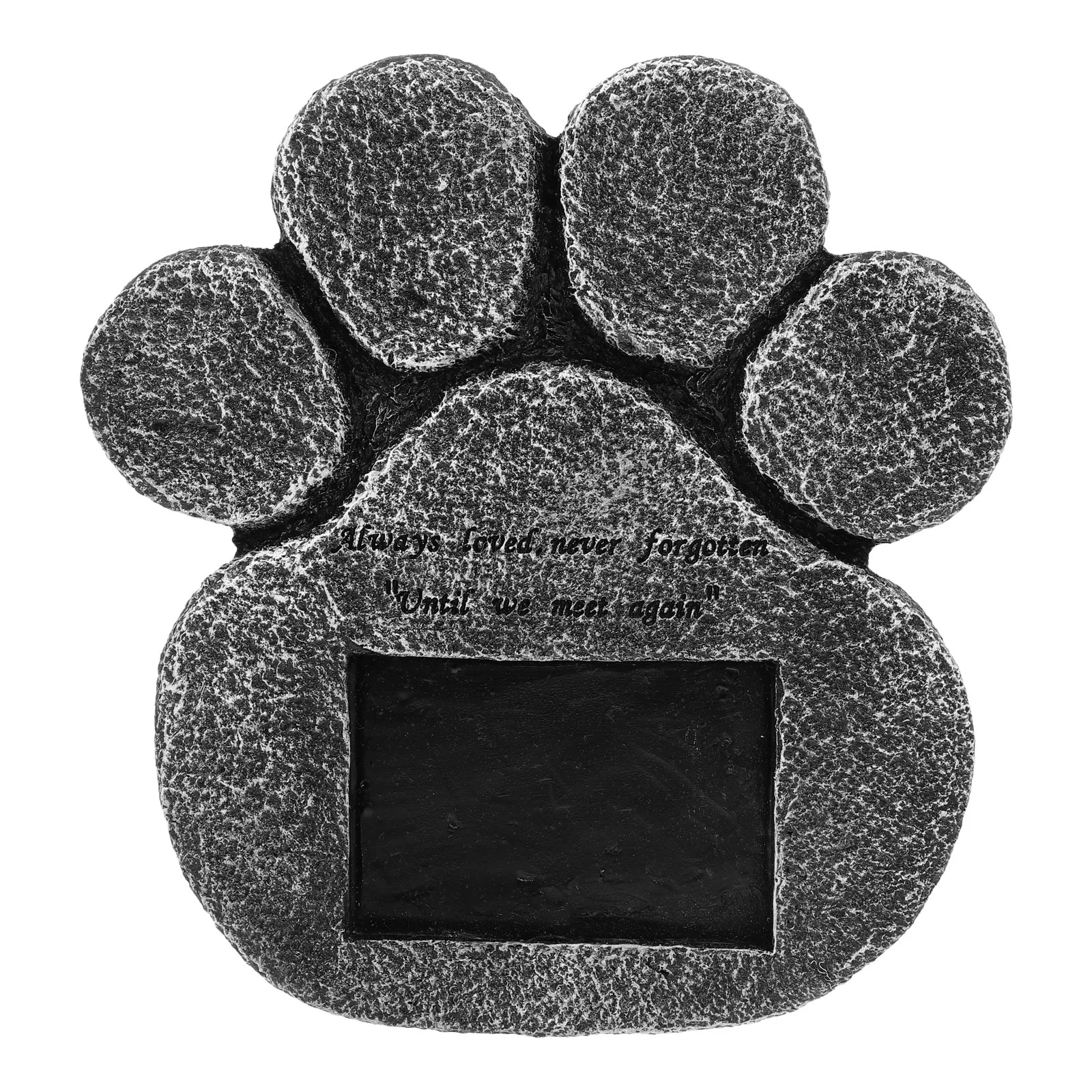 

Memorial Stone Resin Gravestone Paw Shape Tombstone Garden Stone Sympathy Loss Gifts for Outdoor Backyard Patio Lawn