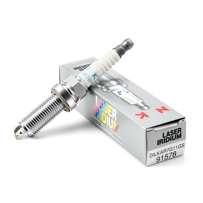 

THREEON 1/4/6 pcs DILKAR7G11GS 91578 Spark Plug for K24W5 2.4L Honda 9th Accord