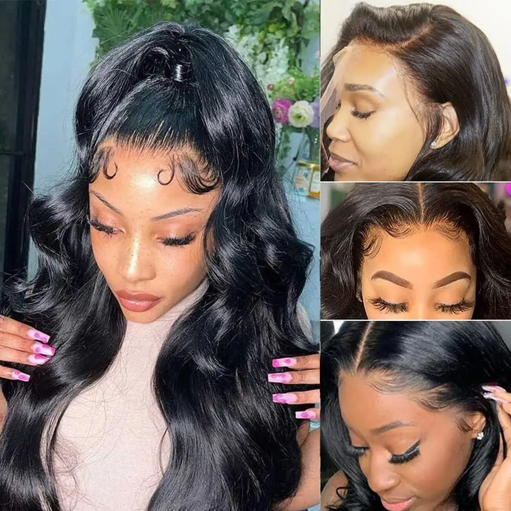 

Парик 30 дюймов из человеческих волос на сетке спереди, Hd бразильский, 13x4, фронтальная волна для черных женщин, 4x4, без клея, с предварительно в...