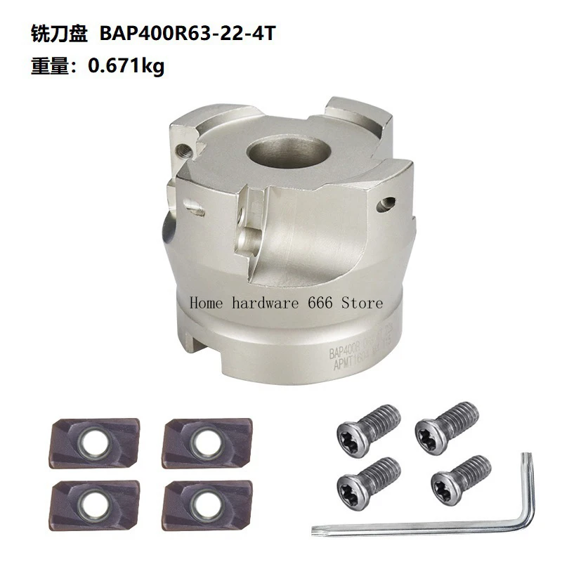 

New Milling Cutter Disc BAP400R63-22-4T Milling Cutter Tools Hardware Tools