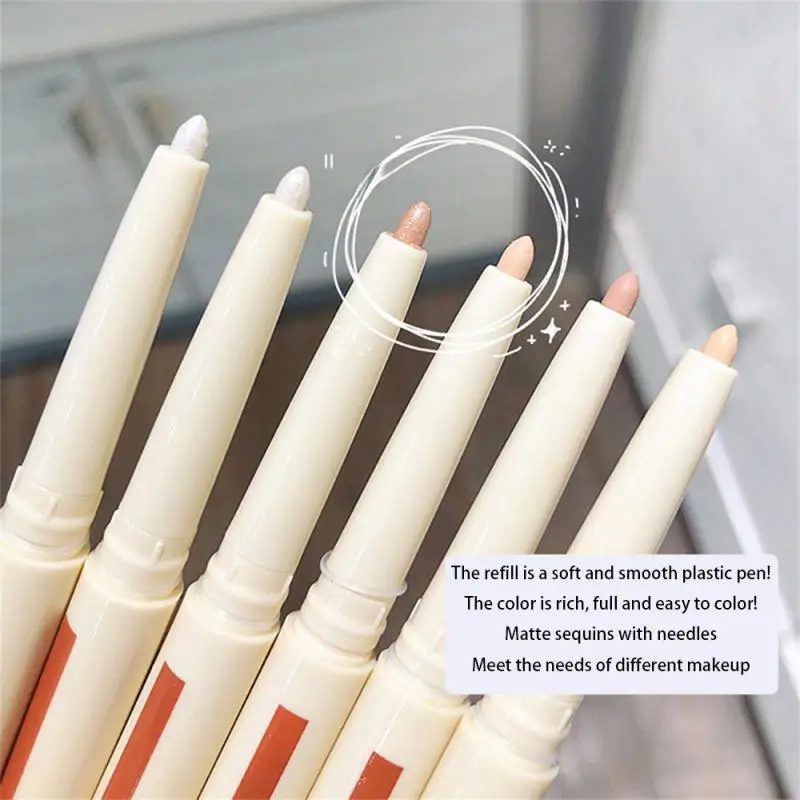 

Starry Sky Pearlescent Eyeshadow Pen Shimmer Soft Touch Matte Lying Silkworm Eye Liner Long Lasting Glitter Eye Shadow Cosmetics