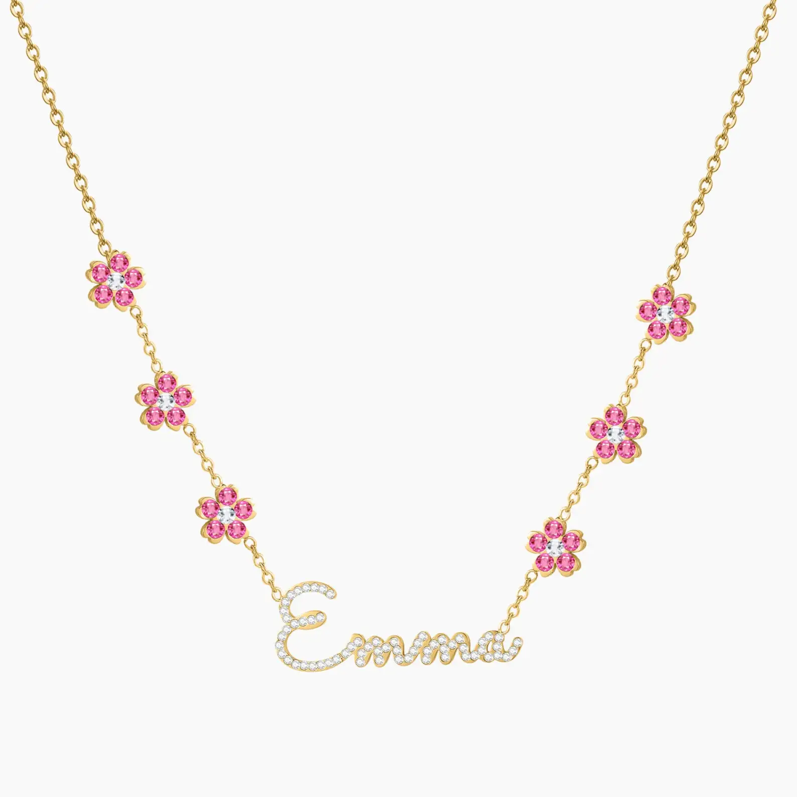 VishowCo индивидуальное хрустальное ожерелье с именем, из нержавеющей стали, кристалл, арабский кулон, очаровательные имена, ювелирные изделия, рождественский подарок