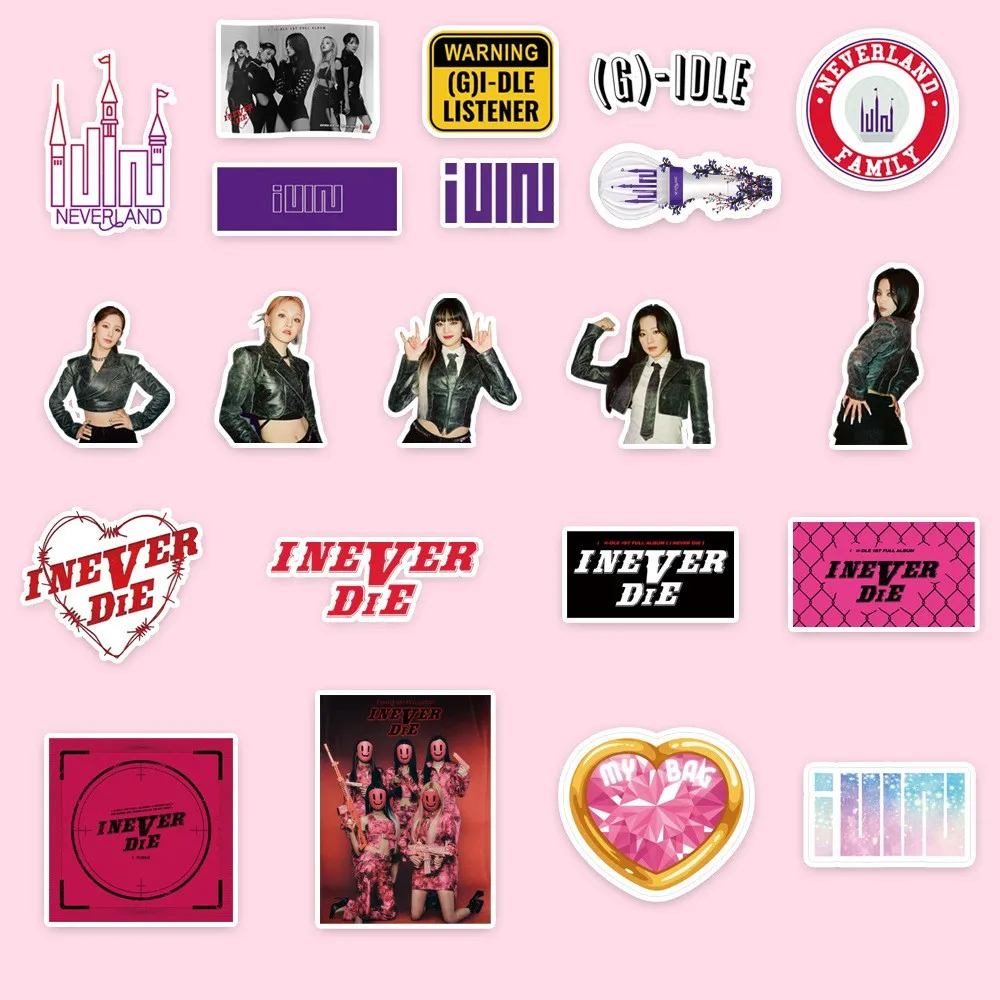 100 шт./компл. Kpop GIDLE INEVER DIE стикеры альбом Lomo открытки (G) стандартные для девочек