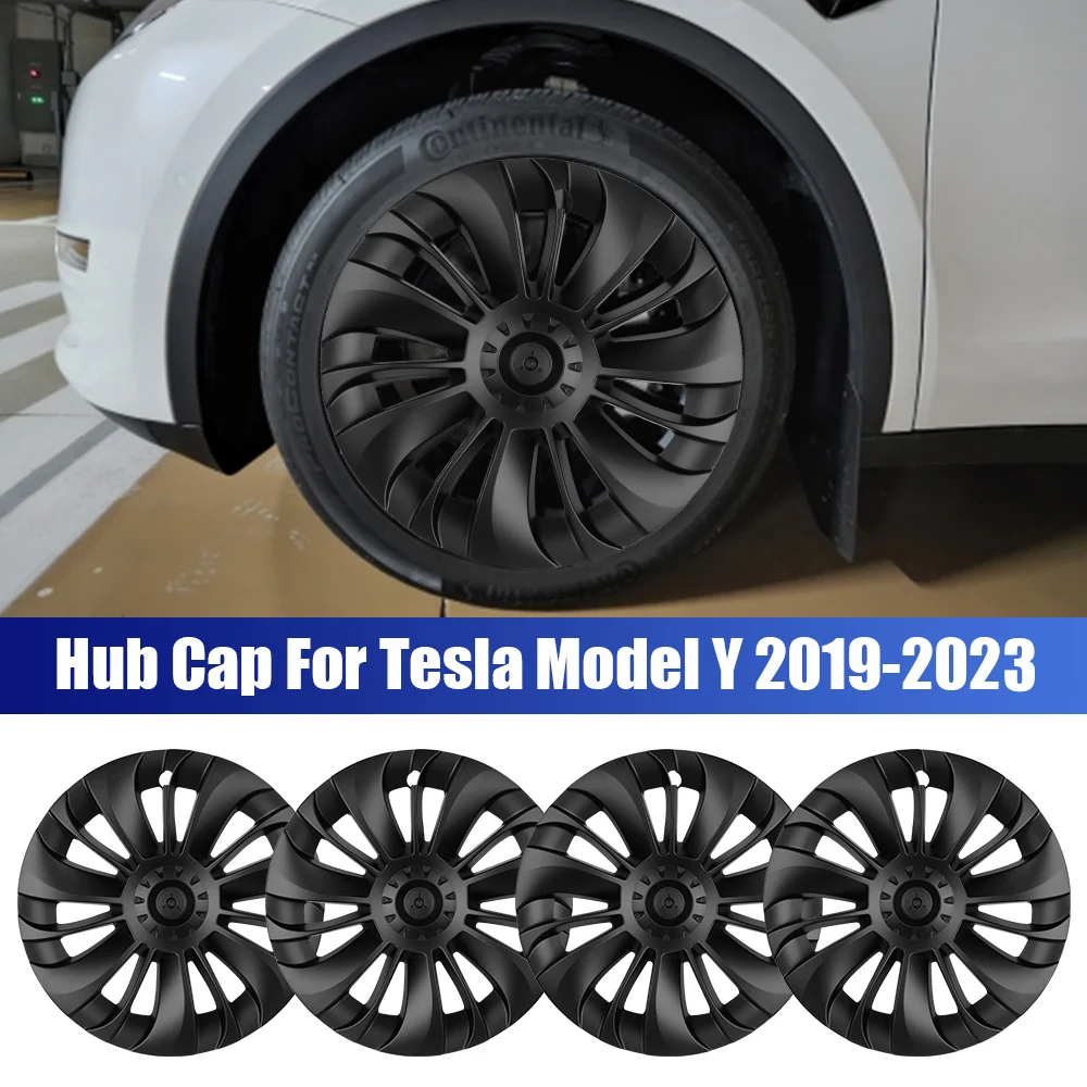

4 шт./набор 19 дюймов для Tesla Model Y 2019-2023 автомобильные муфты колпачки для колеса Защитная Крышка Ступицы Автомобильная отделка декоративные аксессуары