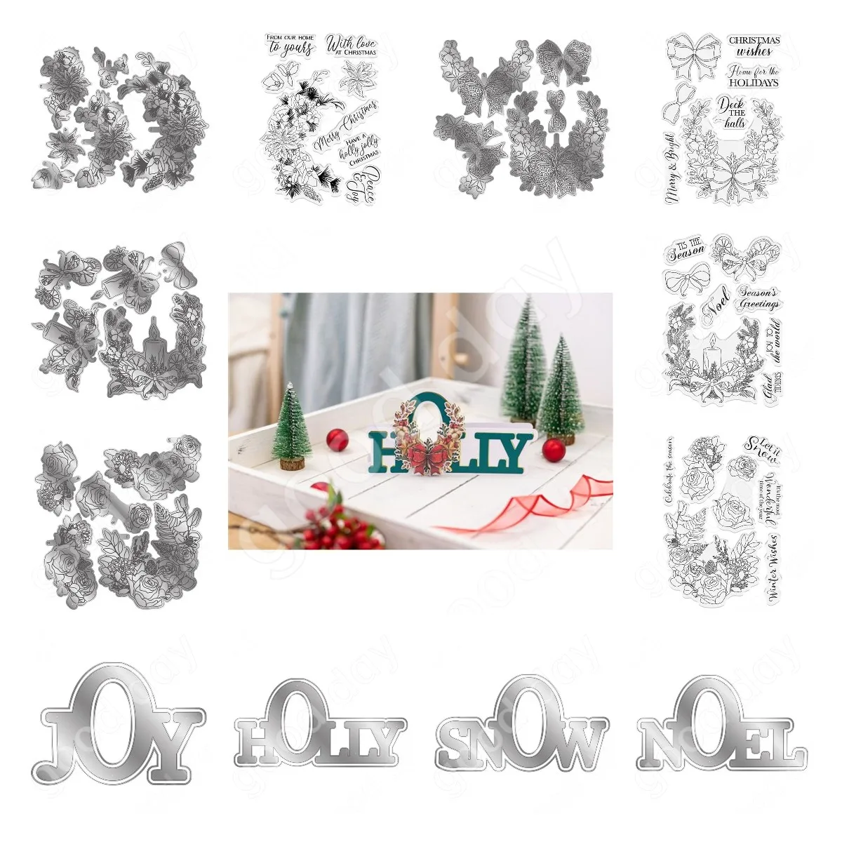 

New 2022 Flowers and Bows Cutting Dies Stamps Scrapbook Diary Decoration Stencil Embossing Template Diy Greeting Card Handmade