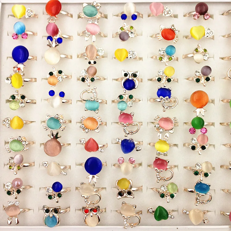 

Кольцо с опалом универсальное изысканное Открытое в Корейском стиле, кольцо с орнаментом лисы, 50 шт.