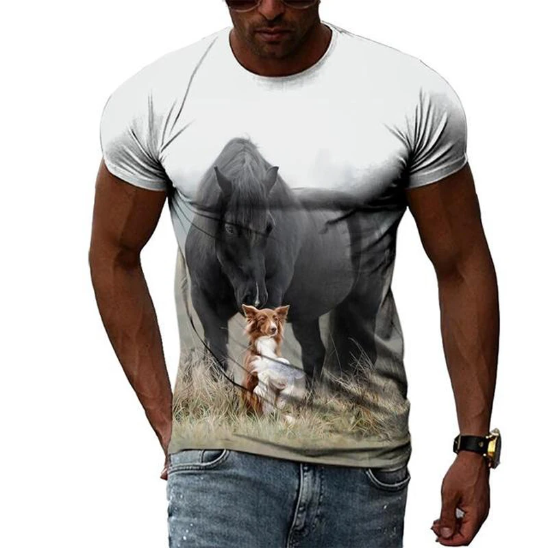 

Smart and Cute Dog Summer Fashion Men T shirt Hot Summer Desing 3D All Over Printed Tee Tops shirts Unisex T shirt