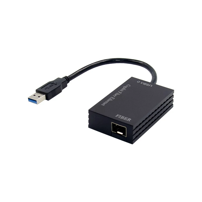 

HOT-USB1000F-LX USB 3.0 Gigabit Fiber Ethernet Network Adapter Single Mode 1310Nm 10Km LC Optic Module SFP NIC RTL8153