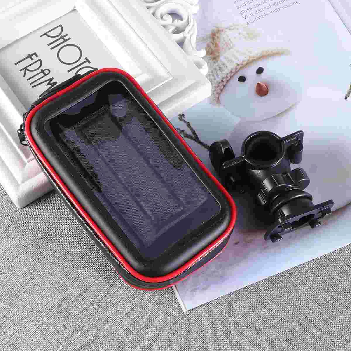 

1 PC Bag Durable Waterproof Universal Bike Front Beam Bag Cycling Bag Handlebar Bag Phone Holder