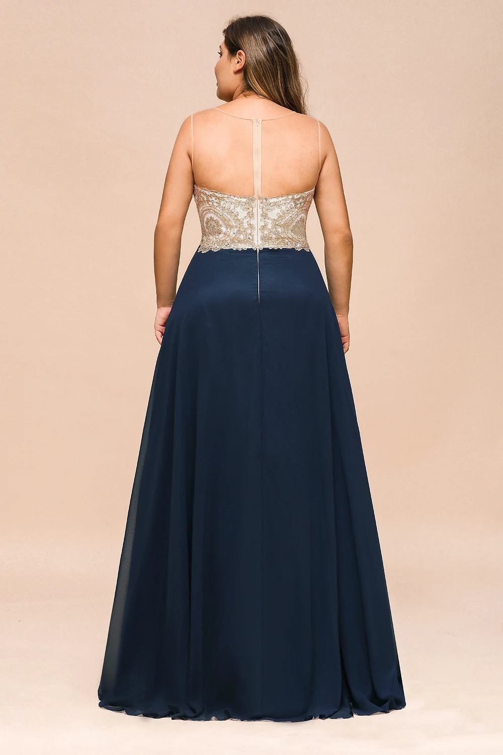 BABYONLINE Gold Appliqué Evening Dresses for Women Beads Sweetheart Backless Zipper Wedding Party Prom Gown A Line Chiffon Skirt 5 BABYONLINE Gold Appliqué Evening Dresses for Women Beads Sweetheart Backless Zipper Wedding Party Prom Gown A Line Chiffon Skirt 5