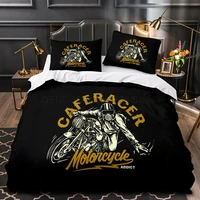 home textiles motorcycle bedding motorcycle racing sheet quilt cover 3d duvet cover single double king bedding