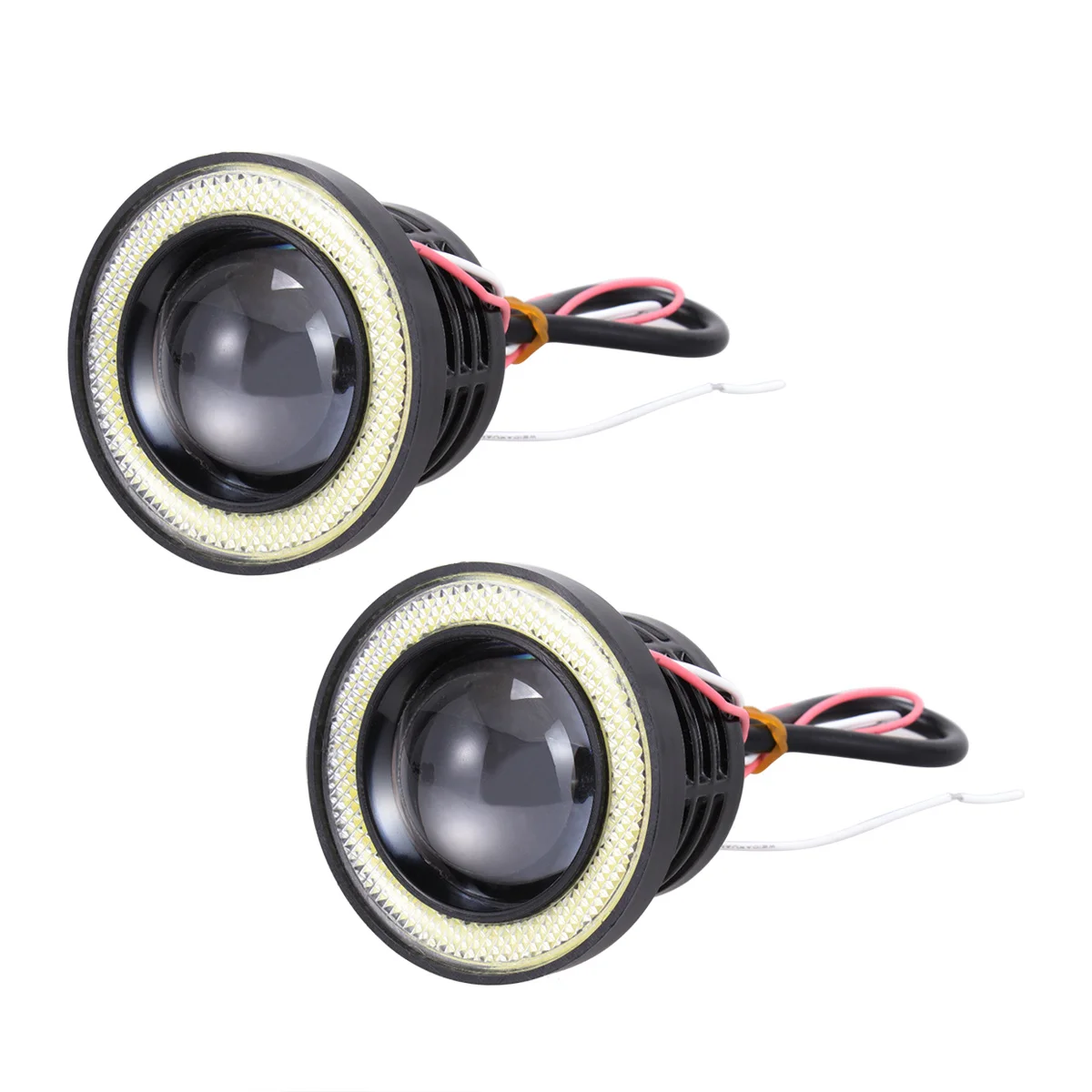 

2 PCS LED Angel Eyes Lights Automotive Bulbs Daytime Running Headlights Car