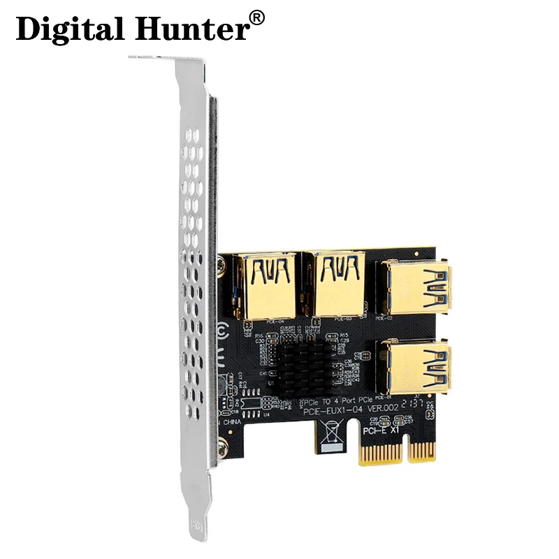 Адаптер PCI-E к 1 4 1x 16x USB 3 0 PCIE с ver 009s или v013 pro | Компьютеры и офис