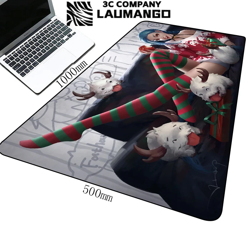 

Computer Desk Mat Arcane Jinx Sexy Gaming Laptops Gamer Keyboard Pad Mouse League of Legends Large Anime Mausepad Mousepad Xxl