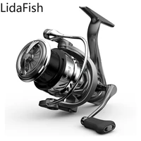 lidafish new fishing reel 5 2 gear ratio cnc aluminum spool spinning reel max drag 10kg fishing wheel fishing tools