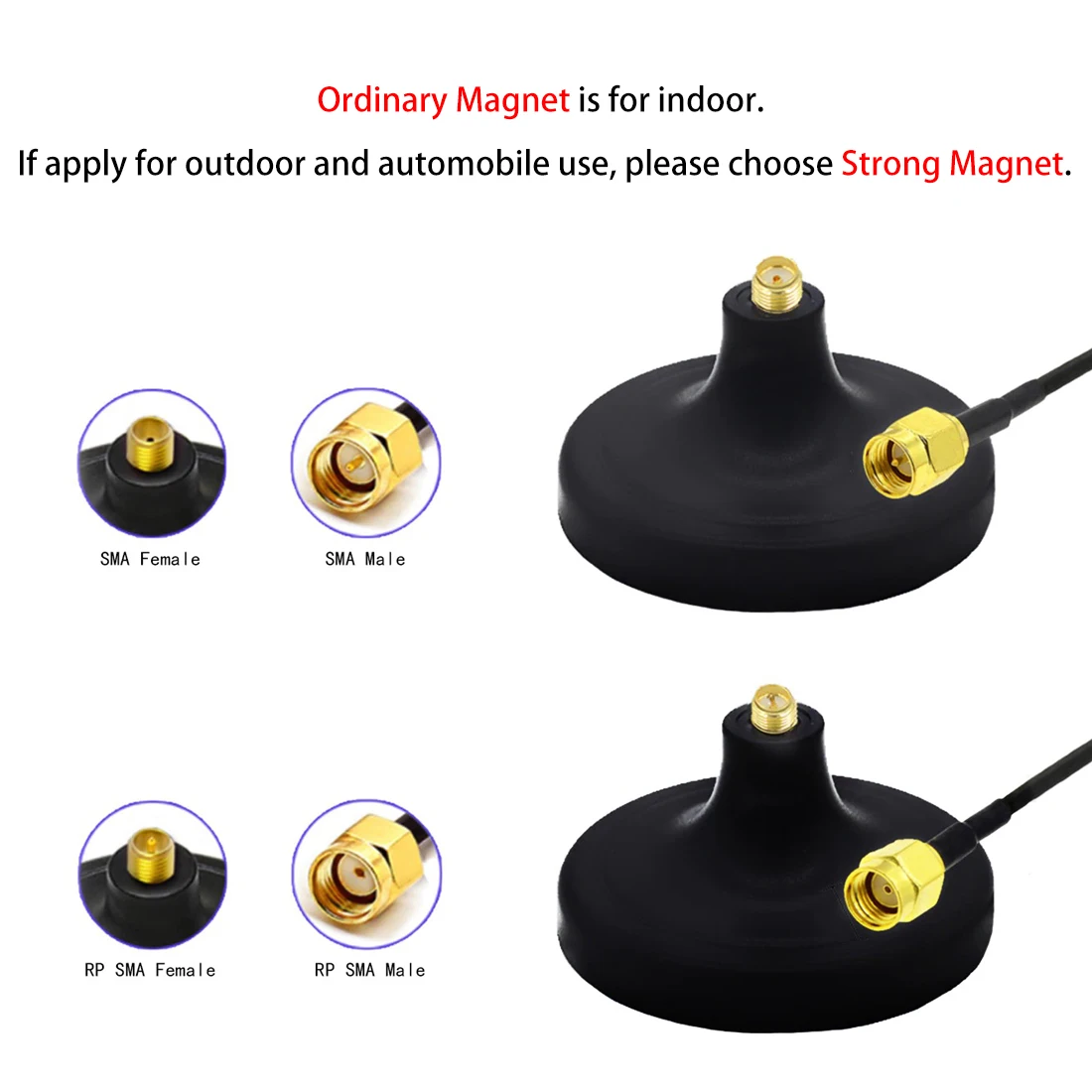 1 шт., удлинительная антенна с разъемом SMA типа «Папа-мама», 1,5/3 м