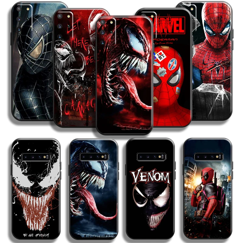

Spiderman Venom Deadpool Phone Case For Samsung Galaxy S22 S21 S20 S10 10E S9 Plus S22 S21 S20 Ultra FE 5G Soft Coque Back TPU