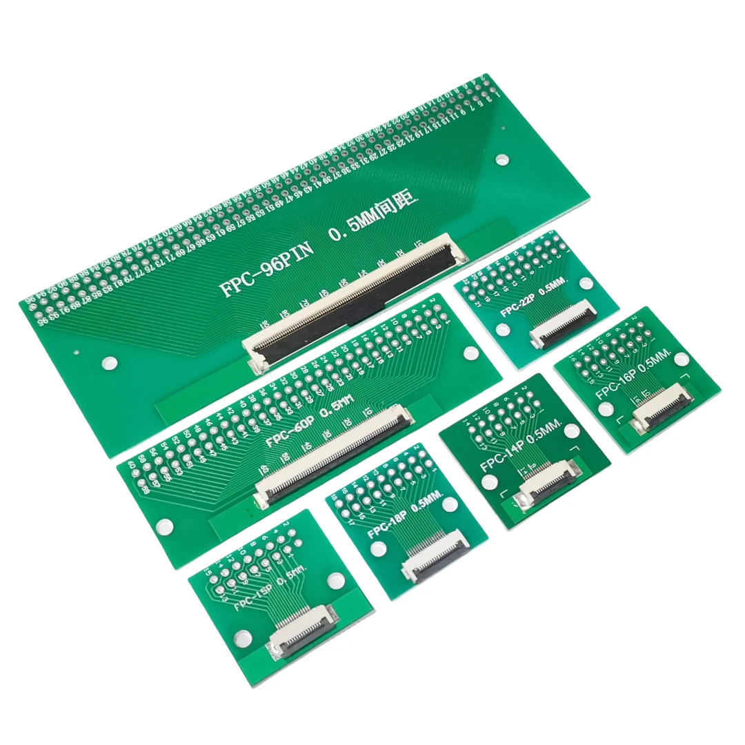 1 шт. плата адаптера FFC/FPC 4P/6P/8P/10P/12P/14P/15P/16P/18P/20P/22P/24P/26P/30P/32P/34P/36P/40P/42P/45P/50P/60P/64P/68P/80P/96P