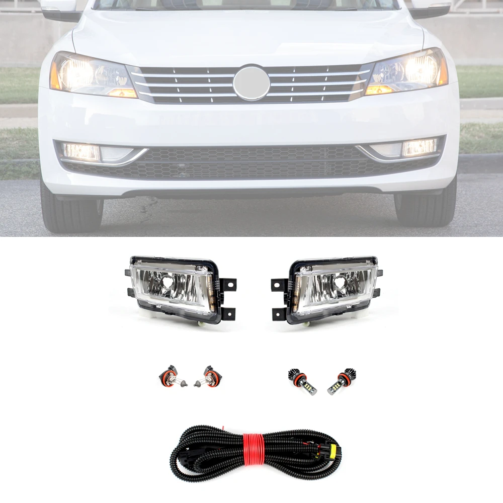 

Front Bumper Fog Light Fog Lamp With Bulbs For VW Passat B7 USA Version 2011 2012 2013 2014 2015 Driving Light 56D941699/700