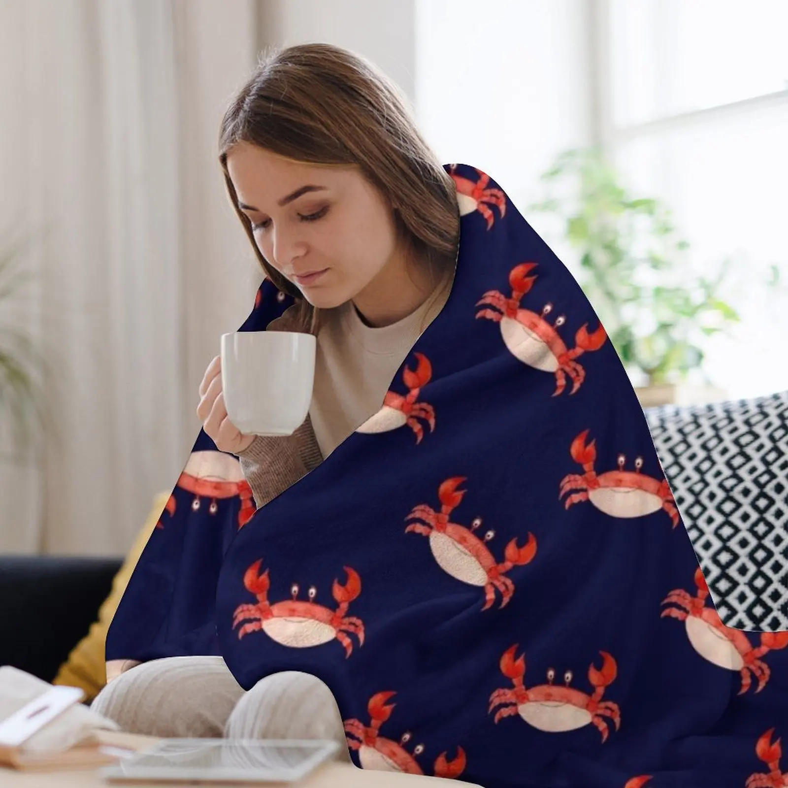 Краб Счастливый крабби морские растяжки веселые красные животные море океан