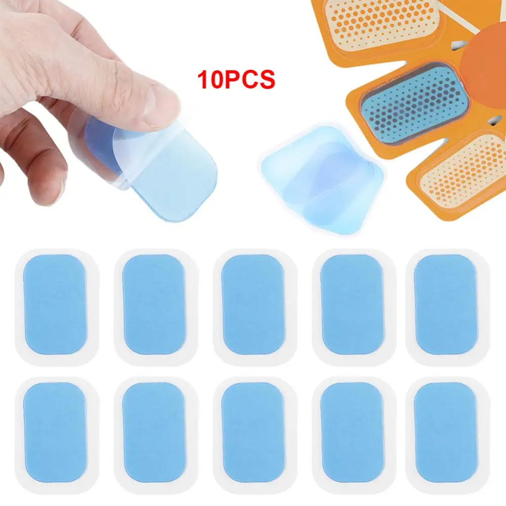 

10Pcs Gel Pads Stickers Fitness Full Body Massager Silicone Hydrogel Mat Replacement For Smart Abdomen Muscle Training Woloesale