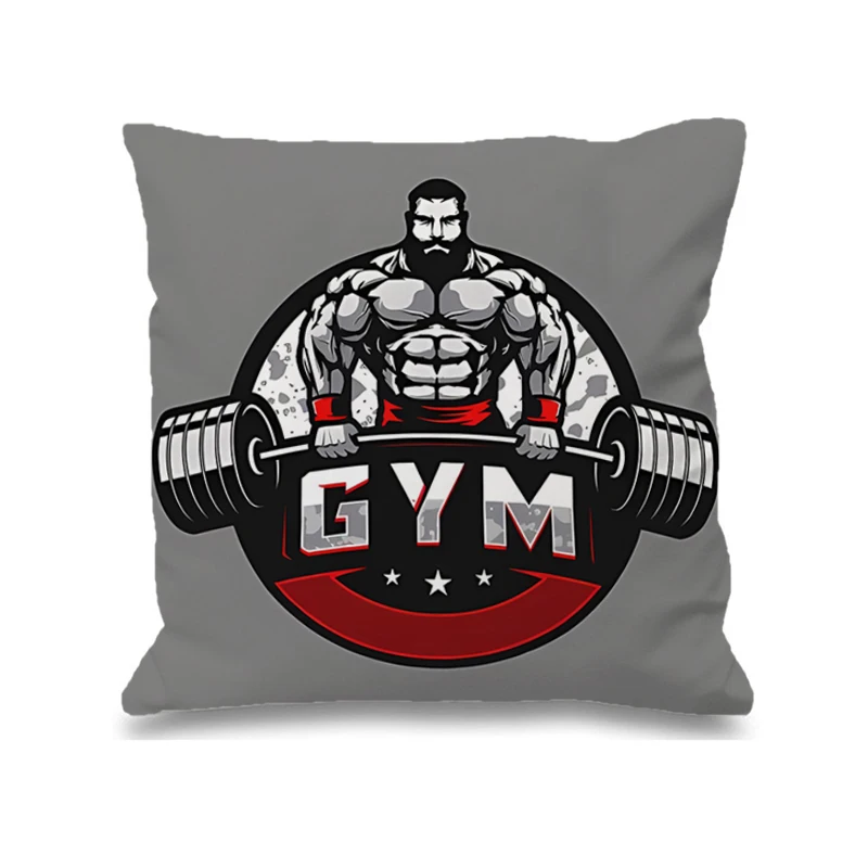 

Gym Pillow Cases Decorative Cushions for Sofa 45x45 Cushion Cover 40x40 Pilow Covers Bed Pillowcases 50x50 Pillowcase 45*45 ×