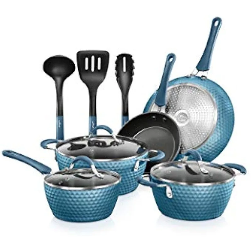 

Антипригарная посуда Excilon | Домашняя кухонная посуда, набор кастрюль и сковородок с кастрюлей, сковородки, кастрюли, крышки