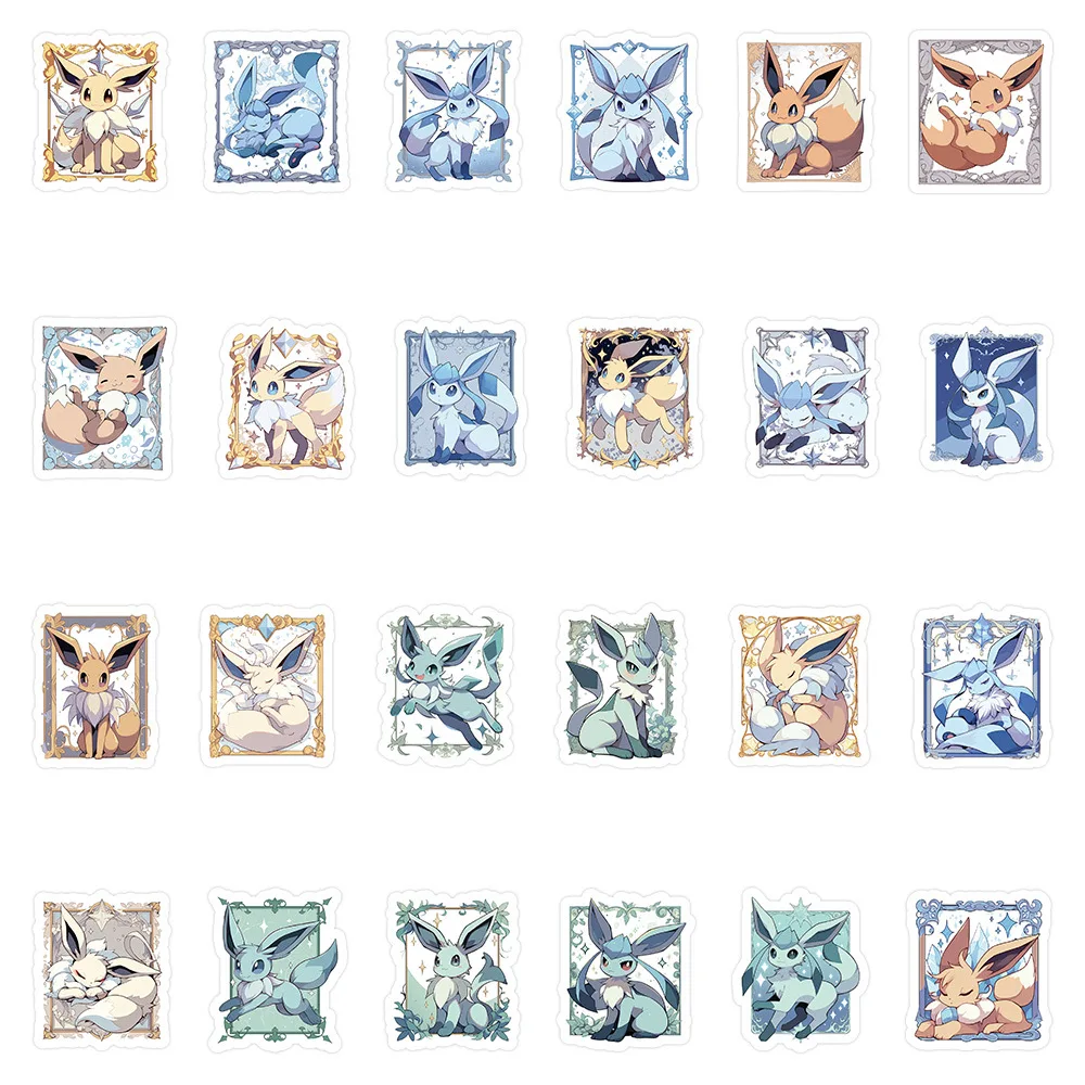 10/30/48 шт. милые карты Eevee аниме наклейки Покемон граффити ноутбук мотоцикл